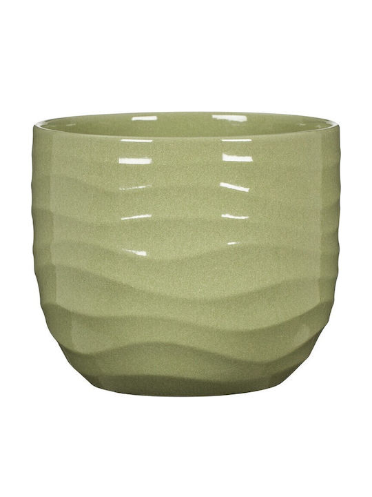 Scheurich Ceramic Green Plant Pot