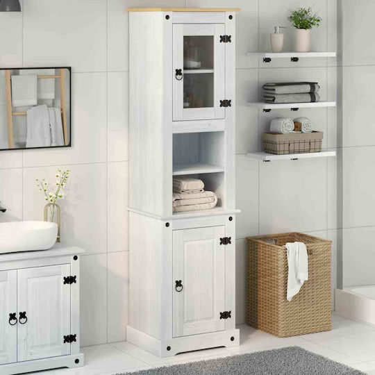 vidaXL Πάγκος χωρίς Νιπτήρα Μ50xΒ40xΥ185cm Λευκό