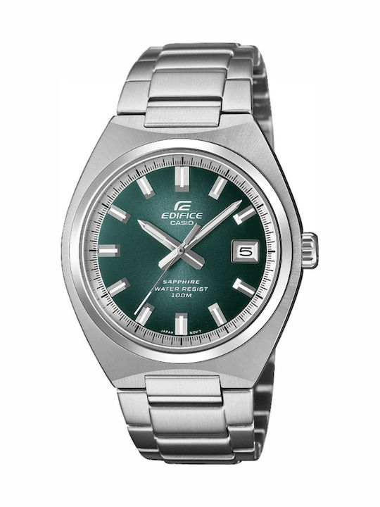 Casio Ανδρικό Ρολόι Μπαταρίας με Ασημί Μεταλλικ...