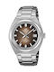 Casio Men's Battery Watch with Silver Metal Bracelet