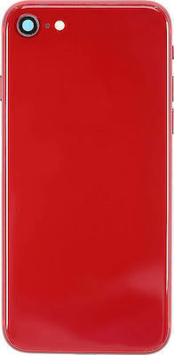 Πίσω Καπάκι Back Cover Glass Iphone Iphone 8 Plus Κοκκινο