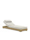 Șezlong-Pat Single Sky Aluminiu Bej 203x76x33cm