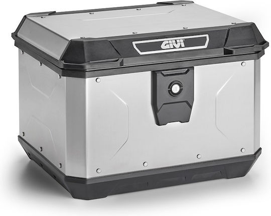 Givi Monolock Μπαγκαζιέρα Μοτοσυκλέτας Αλουμινίου 44lt Μαύρη