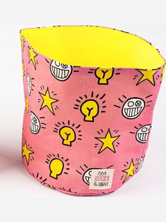 Bleecker & Love Fabric Pink Storage Basket 18x20cm