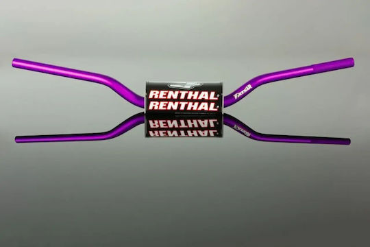Renthal Aluminum Handlebar 28.6mm 831-01-pe Width 77.9cm Height 88mm Purple