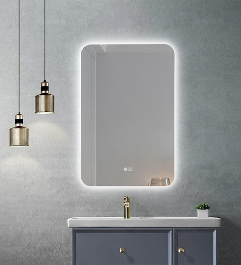 Badezimmerspiegel LED Berührung Mirrorlux Eos S-4533v Rechteckig 800x600mm