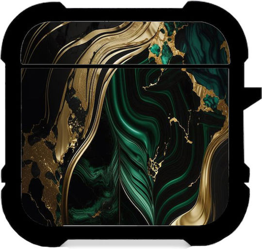 Marble Калъф в Зелен цвят за Apple AirPods 1 / AirPods 2