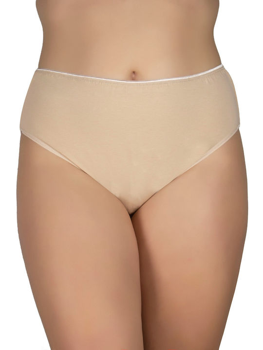 Underwear High Waist Women's Briefs 2Pack Beige