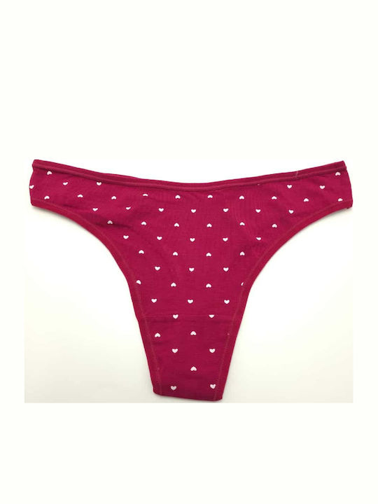 Kokowei Cotton Women's Briefs Burgundy