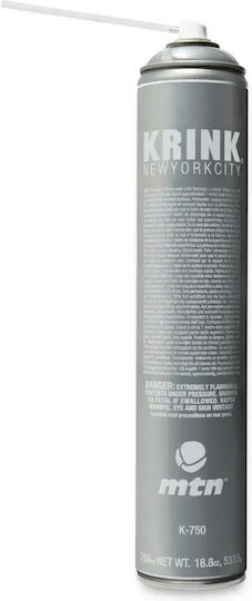 Krink Σπρέι Βαφής με Ματ Εφέ Μαύρο K-750 Silver 750ml