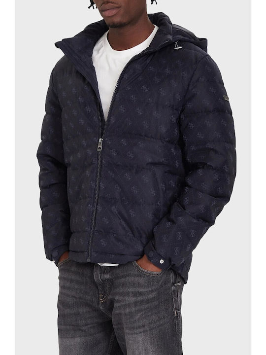 Guess Puffer Яке Синьо