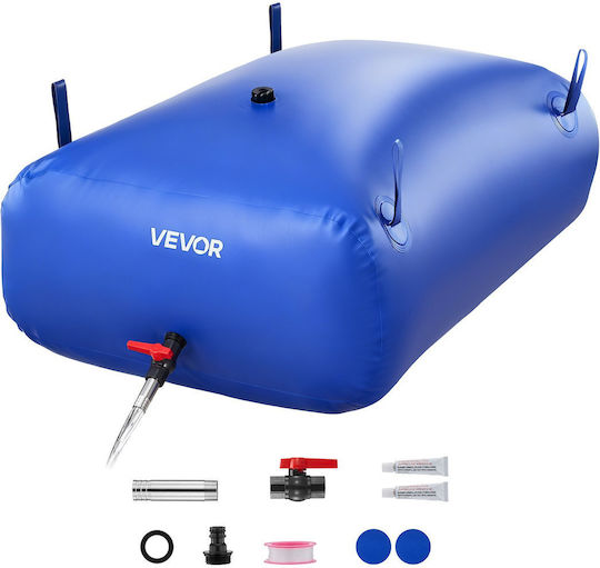 Vevor Rezervor Plastic de Apă / Combustibil Cilindric Vertical 330l Albastru