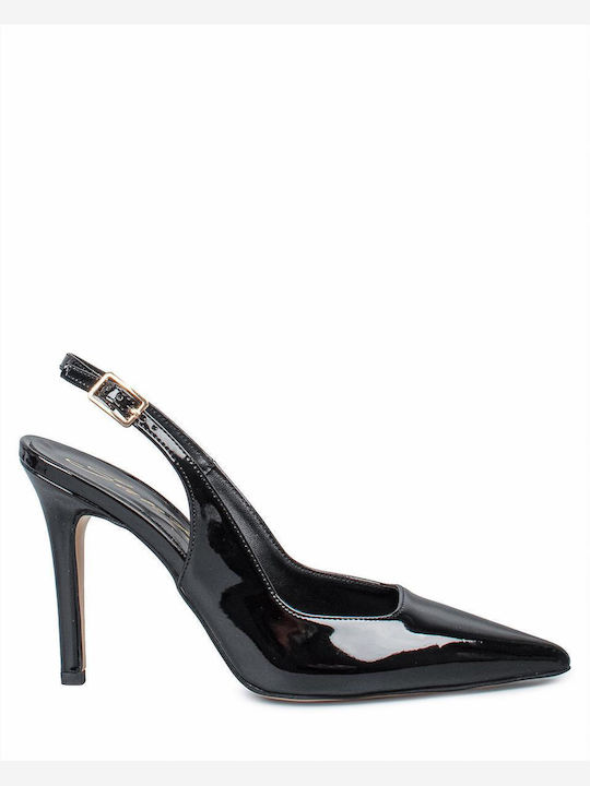 Sante Heels with Strap Black