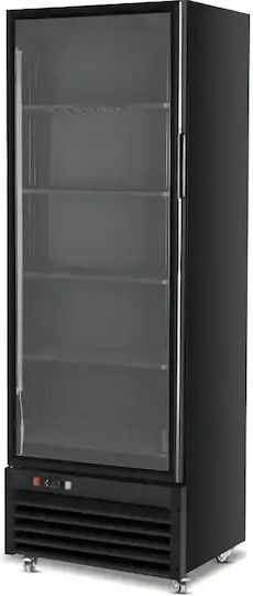 Dynamic Професионален Фризер Дисплей За Сладолед 400л И 250W Черен С Врати П290 х Д60 х В199.8см