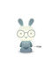 LED Kinder Dekorative Lampen Berührung Brille Blau 19,3x16,4cm