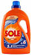 Sole Liquid Laundry Detergent for Hand Washing for White Clothes 1.845lt 41 Washes