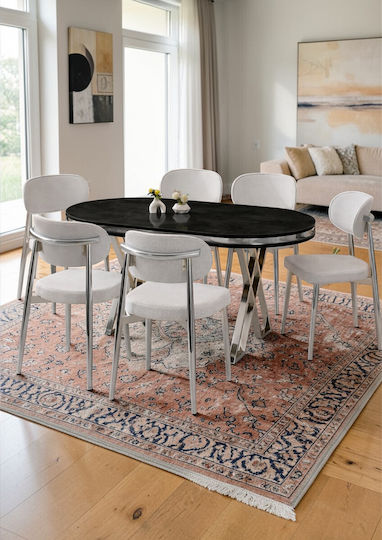 Set Trapezării Polo Scaune Metalice 170x90x75cm