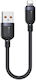 Yesido Braided USB-A to Lightning Cable 12W Μαύρο 0.3m