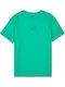 Kids Short-Sleeved Green Blouse Logo