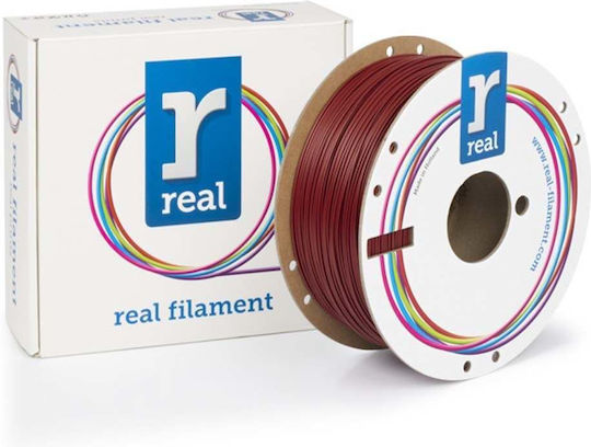 Real Filament Recycled PLA 3D Printer Filament 1.75mm Red 1kg 1τμχ (Spool)