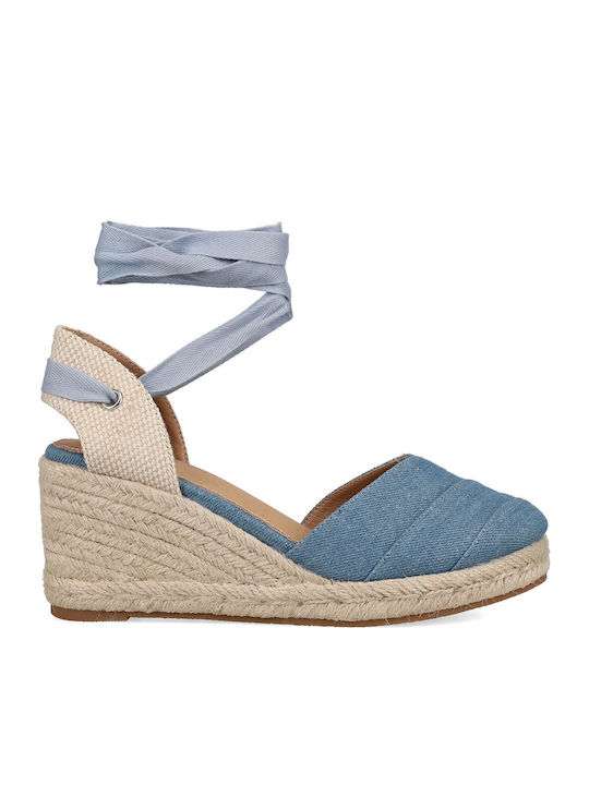 Migato Platforme Dama Tip Espadrile Albastre