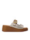 Summer Women's Platform Sandals in Slipper Style Beige