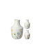 Zaros Decorative Vase Ceramic White