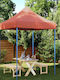 vidaXL Foldable Garden Gazebo Orange 2x2m