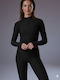 Women's Cardigan with Zipper Black