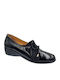 Leather Women's Moccasins in Black Colour