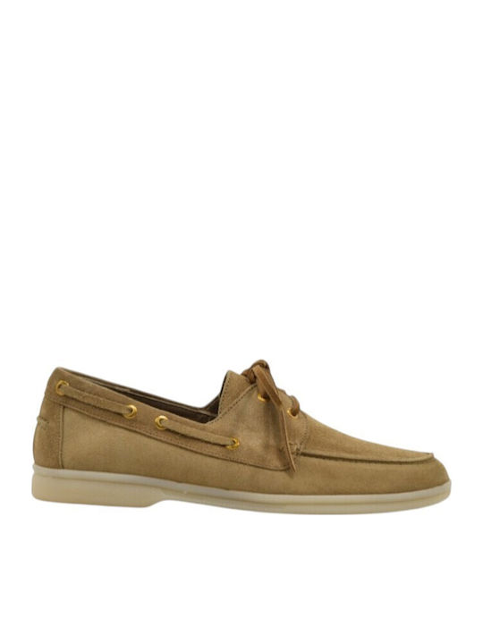 Leather Women's Moccasins in Brown Colour E509-camel