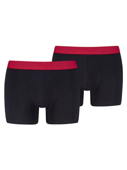 Levi's Ανδρικά Μποξεράκια Μαυρο-κοκκινο 2Pack