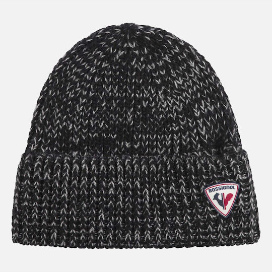Beanie Căciulă Pentru Bărbați Tricotată În Culoare Neagră