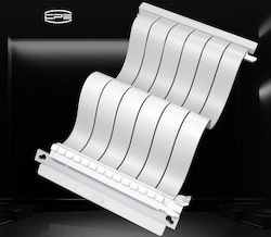 Pccooler Riser Cable "rc185" Pci-e 3.0 185mm White "rc185 Wh 4.0" Pccooler Riser Cable "rc185" Pci-e 3.0 185mm White "rc185 Wh 4.0"