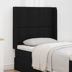 vidaXL Fabric Bed Headboard Black 80cm