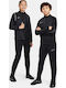 Academy Herren-Sweatpants Glänzende Jogginghose Mit Elastik Schwarz