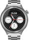 Motorola Moto Watch Aluminium 47mm με Παλμογράφο (Matte Silver)