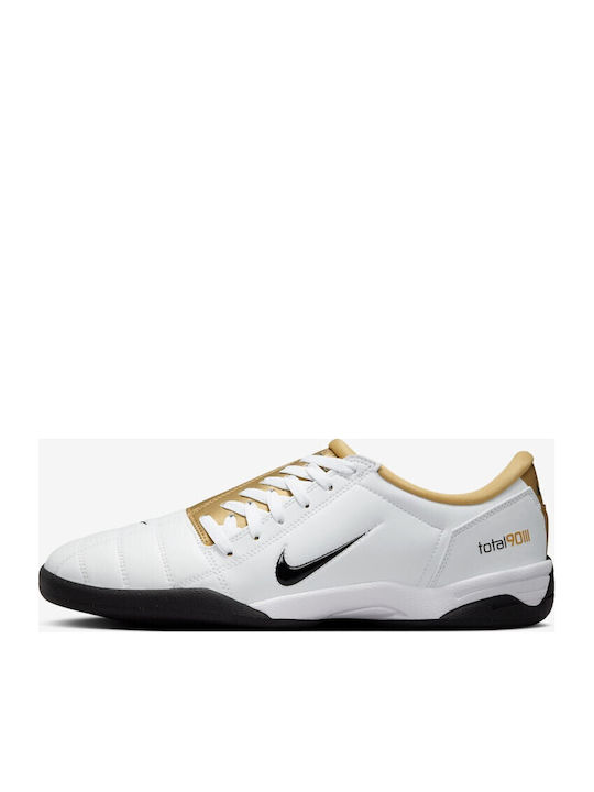 Nike Total 90 Ghete Fotbal cu Talpă cu Crampoane Albe