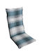 Raki Garden Chair Cushion with Backrest Gray 50x115cm