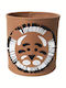 Queen Mother Children's Storage Basket Fabric Friendly Tiger Brown 35x35cm