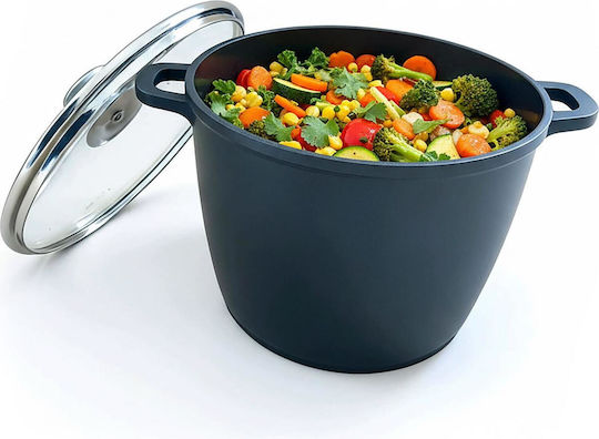 Relaxdays Tieftopf aus Aluminiumguss 10l / 20cm