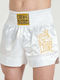 Σορτσάκι Kick Boxing Muay Thai Leone X Iuter Combat Shorts Λευκό