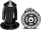 Enlee Bd40 1 Pair Aluminum Handlebar Plugs Extension Capability Bicycle Grip Locking Accessory Black