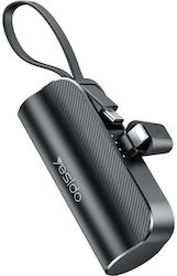Yesido YP68 Lightning 5000mAh 12W Schwarzes Power Bank Yesido YP68 Lightning 5000mAh 12W Schwarzes Power Bank