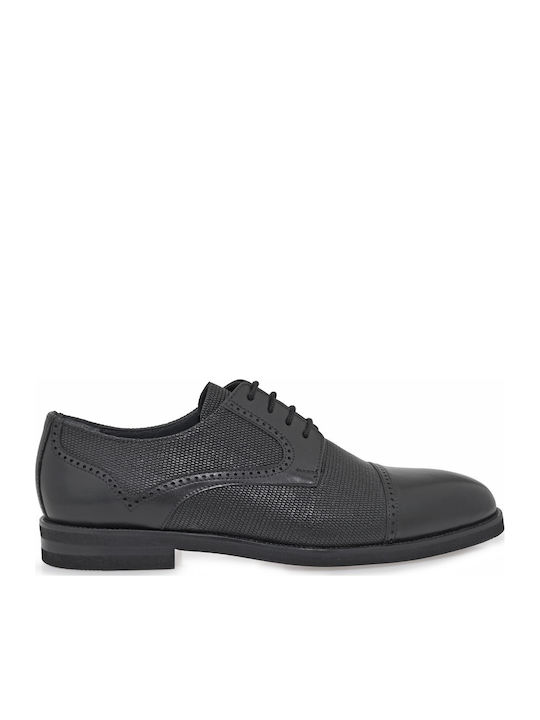 Lorenzo Russo Δερμάτινα Ανδρικά Oxfords Μαύρα