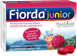 Plantextrakt Fiorda Junior Cu Aromă De Zmeură Pastile Mure 15 Bucăți Plantextrakt Fiorda Junior Cu Aromă De Zmeură Pastile Mure 15 Bucăți