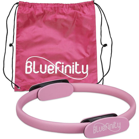 Δαχτυλίδι Pilates Bluefinity 37cm Αντίστασης Εκγύμναση & Σύσφιξη Θήκη Μεταφοράς Pink 10032580