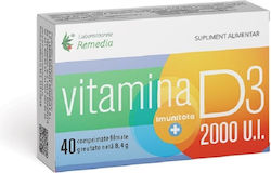 Remedia Vitamina D3 2000 UI 40 Comprimate