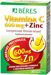 Béres Vitamina C + Zinc Vitamine 600mg 30 Comprimate