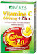 Béres Vitamina C + Zinc Vitamine Pentru Întărirea Imunității Pielii Și Acțiune Antioxidantă 600mg 30 Comprimate
